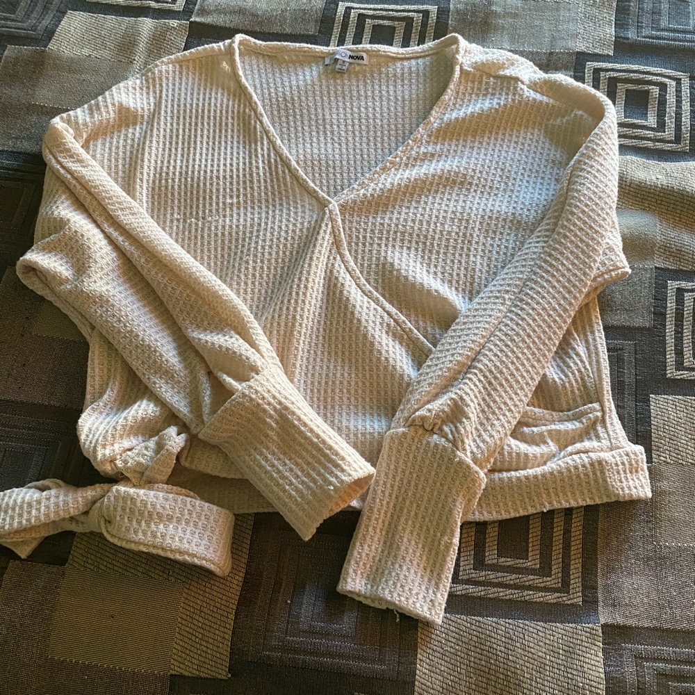 Fashionova long sleeve crop top